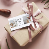 Moderne collage foto-liefde voor je moeder beste c cadeaulabel