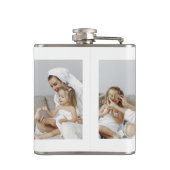 Moderne collage foto-liefde voor je moeder beste c heupfles (Achterkant)