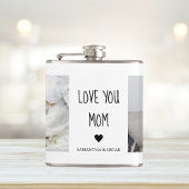 Moderne collage foto-liefde voor je moeder beste c heupfles