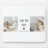 Moderne collage foto-liefde voor je moeder beste c muismat (Voorkant)