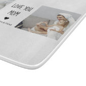 Moderne collage foto-liefde voor je moeder beste c snijplank (Hoek)