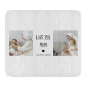 Moderne collage foto-liefde voor je moeder beste c snijplank (Voorkant)