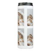 Moderne collage foto-liefde voor je moeder beste c thermosbeker (Achterkant)