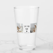 Moderne Collage Foto Lieve Mama Beste Cadeau Glas (Voorkant)