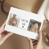 Moderne Collage Foto & Love You Dad Cadeau