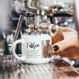 Moderne collage foto met beste offerte-cadeau voor espresso kop