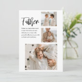 Moderne collage foto met beste offerte-cadeau voor feestdagenkaart (Staand voorkant)