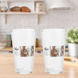 Moderne collage foto met beste offerte-cadeau voor glas