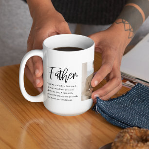 Moderne collage foto met beste offerte-cadeau voor koffiemok