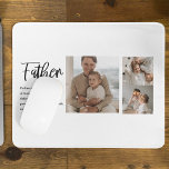 Moderne collage foto met beste offerte-cadeau voor muismat<br><div class="desc">Een moderne collage foto met een hartgrondig citaat over een vader is het perfecte geschenk voor het show van je waardering en liefde voor je vader. Dit unieke en persoonlijke cadeau is een geweldige manier om je favoriete herinneringen samen te laten zien en je dankbaarheid uit te spreken voor alles...</div>