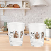 Moderne collage foto met beste offerte-cadeau voor shot glas