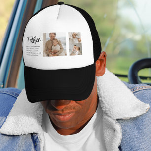 Moderne collage foto met beste offerte-cadeau voor trucker pet