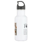 Moderne collage foto met beste offerte-cadeau voor waterfles  (Achterkant)