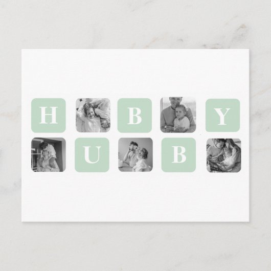 Moderne Collage Foto Munt Beste Geschenk Voor Echt Briefkaart (Voorkant)