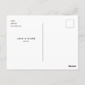 Moderne collage foto Neutrale Baby geboorte Briefkaart (Achterkant)