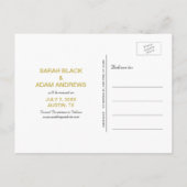 Moderne Collage Foto Opslaan van de datum Briefkaa Aankondigingskaart (Achterkant)