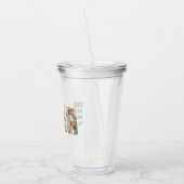 Moderne collage foto | Papa Gift Acryl Drinkbeker (Links)