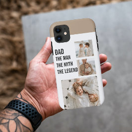 Moderne collage foto | Papa Gift Case-Mate iPhone Case