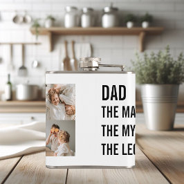 Moderne collage foto | Papa Gift Heupfles