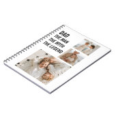 Moderne collage foto | Papa Gift Notitieboek (Linkerzijde)