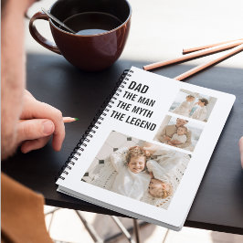 Moderne collage foto | Papa Gift Notitieboek