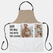 Moderne collage foto | Papa Gift Schort (Voorkant)