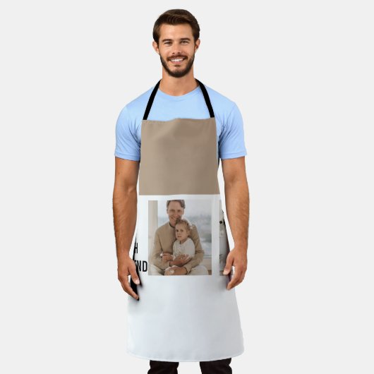 Moderne collage foto | Papa Gift Schort (Gedragen)