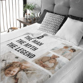 Moderne collage foto | Papa Gift Sherpa Deken