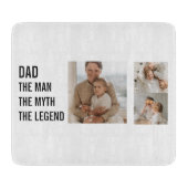 Moderne collage foto | Papa Gift Snijplank (Voorkant)