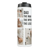 Moderne collage foto | Papa Gift Thermosbeker (Voorkant)