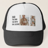 Moderne collage foto | Papa Gift Trucker Pet (Voorkant)