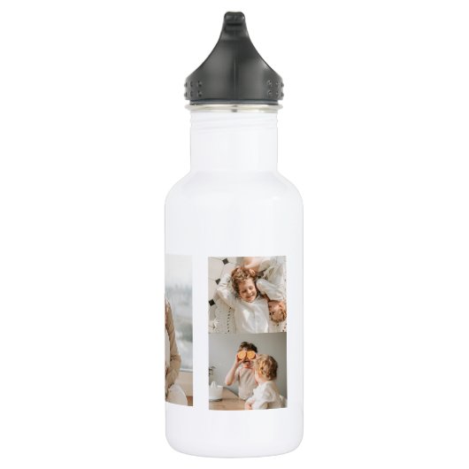 Moderne collage foto | Papa Gift Waterfles (Rechts)