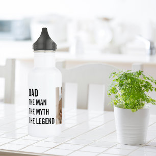 Moderne collage foto Papa Gift Waterfles
