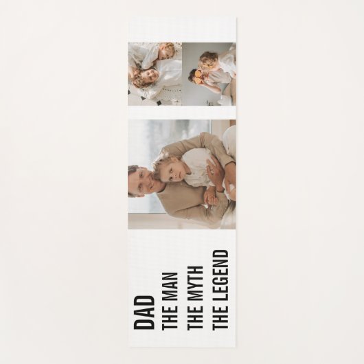 Moderne collage foto | Papa Gift Yogamat (Voorkant)
