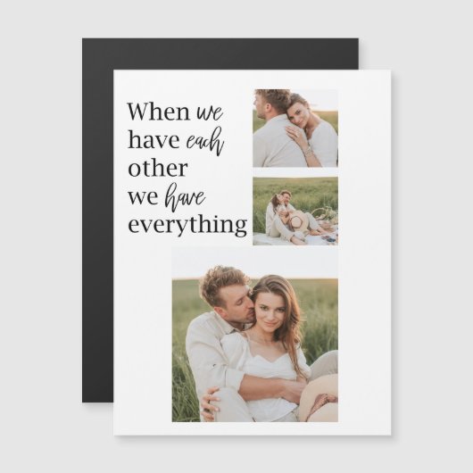 Moderne collage foto Romantic Couple Gift (Voorkant / Achterkant)