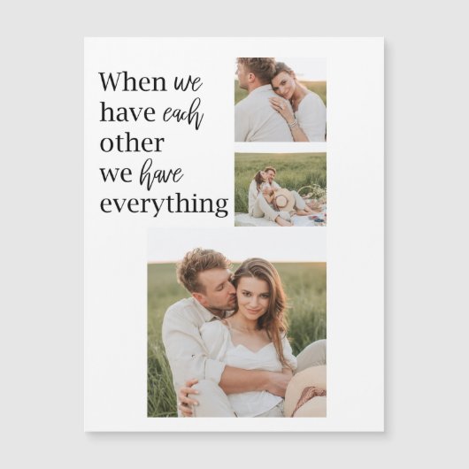 Moderne collage foto Romantic Couple Gift (Voorkant)