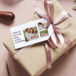 Moderne collage foto Romantic Couple Gift Cadeaulabel<br><div class="desc">Moderne collage foto Romantic Couple Gift</div>