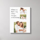 Moderne collage foto Romantic Couple Gift Canvas Afdruk (Voorkant)
