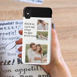 Moderne collage foto Romantic Couple Gift Case-Mate iPhone Case<br><div class="desc">Moderne collage foto Romantic Couple Gift</div>