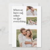 Moderne collage foto Romantic Couple Gift Feestdagenkaart (Voorkant)