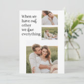 Moderne collage foto Romantic Couple Gift Feestdagenkaart (Staand voorkant)