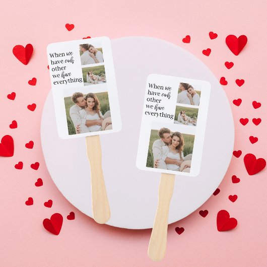 Moderne collage foto Romantic Couple Gift Handwaaier