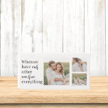 Moderne collage foto Romantic Couple Gift Houten Kist Print<br><div class="desc">Moderne collage foto Romantic Couple Gift</div>