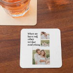 Moderne collage foto Romantic Couple Gift Kartonnen Onderzetters<br><div class="desc">Moderne collage foto Romantic Couple Gift</div>