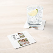 Moderne collage foto Romantic Couple Gift Kartonnen Onderzetters (Insitu)