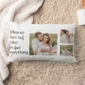 Moderne collage foto Romantic Couple Gift Kussen (Deken)