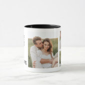Moderne collage foto Romantic Couple Gift Mok (Midden)