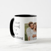 Moderne collage foto Romantic Couple Gift Mok (Voorkant links)
