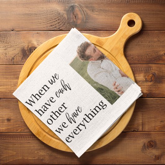 Moderne collage foto Romantic Couple Gift Theedoek