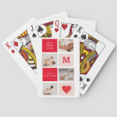 Moderne collage foto Rood & Roze Beste mam ooit ca Pokerkaarten (Achterkant)